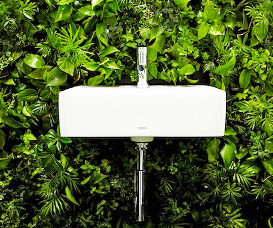 tokyo house vision expo, naruse inokuma architects, makoto azuma, sustainable architecture, natural bathroom, leafy bathroom design, green bathroom