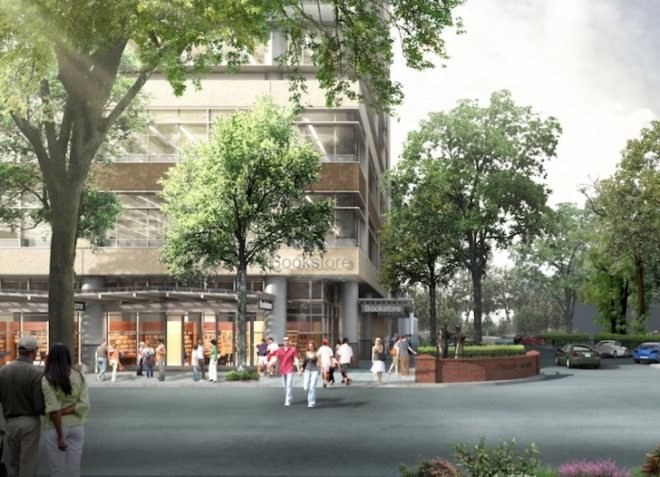 ONE Greenville, South Carolina, USA, LEED Gold, USGBC, green design, sustainable design, eco-design, green roof, solar power, mixed use development, education, retail, urban regeneration, 4240 Architecture,