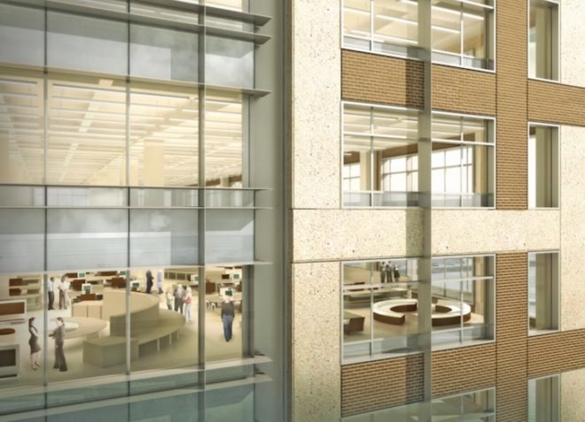 ONE Greenville, South Carolina, USA, LEED Gold, USGBC, green design, sustainable design, eco-design, green roof, solar power, mixed use development, education, retail, urban regeneration, 4240 Architecture,