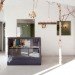 Ryo Isobe, Japan, Onico Beauty Salon, Osaka, urban design, woodland, fantasy woodland, antiques, DIY, daylighting, Japanese minimalism, birch trees, moody antiques, sustainable design, green design, eco-design