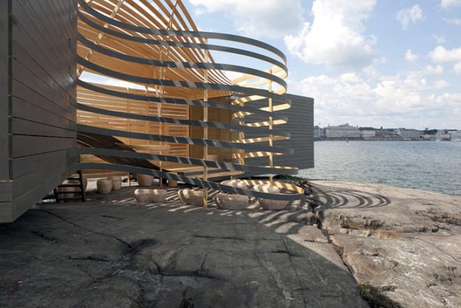 Pieta-Linda Auttila, WISA Wooden Design Hotel, wood, Helsinki, steam bending, birch, pine, local wood, flow, curved wood, Architecture, Daylighting, Green Materials