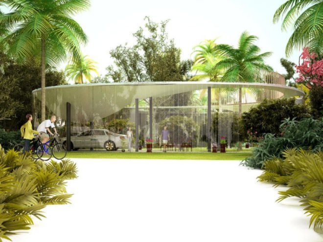 Pool House, NL Architects, beach home, pool topped home, roof pool, green home, eco home,