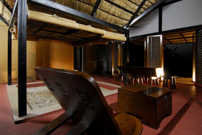 Pragrup, Bapagrama Stone House, thatched roof, local material, local artisans, India, school, recycled wood, Architecture, Green Materials, Recycled Materials, Recycling / Compost