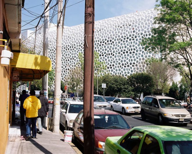 green design, eco design, sustainable design, Hospital Manuel Gea Gonzalez, Torre de Especialidades, Elegant Embellishments, prosolve370e, Mexico City, Urban air filtration system, double skinned air filter
