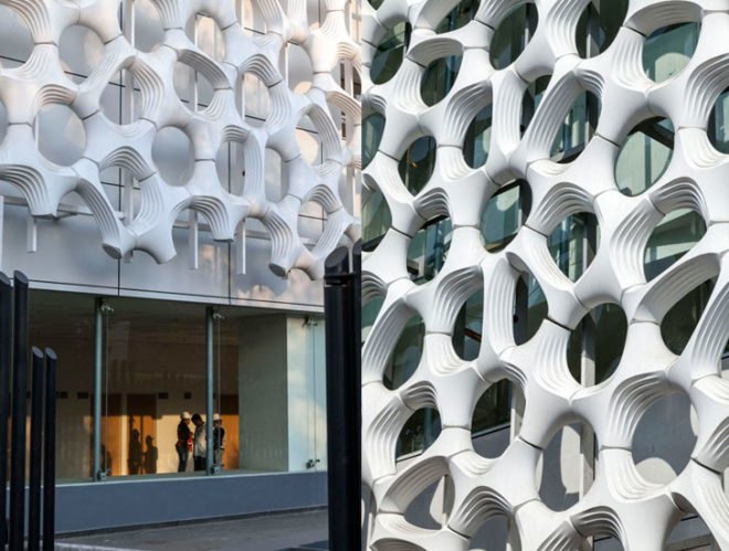 green design, eco design, sustainable design, Hospital Manuel Gea Gonzalez, Torre de Especialidades, Elegant Embellishments, prosolve370e, Mexico City, Urban air filtration system, double skinned air filter