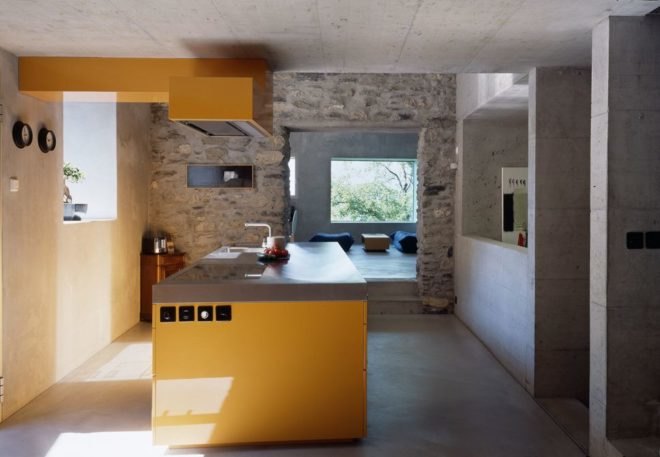 Savioz Fabrizzi Architects, stone house, switzrland, Chamoson, Swiss Minergie Standards, solar panels, recycled glass insulation, Misapor, Architecture, Green renovation,