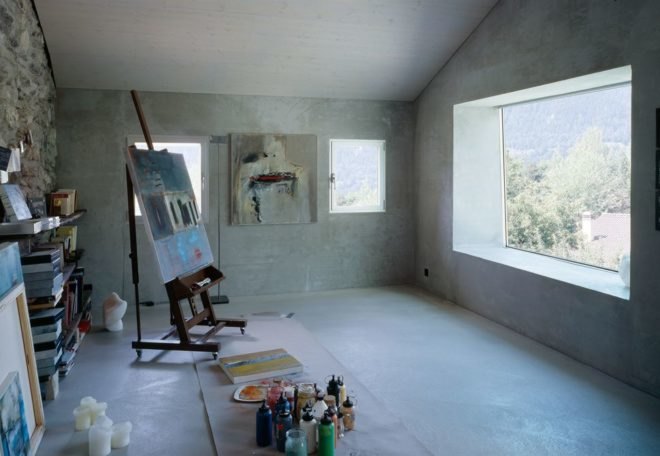 Savioz Fabrizzi Architects, stone house, switzrland, Chamoson, Swiss Minergie Standards, solar panels, recycled glass insulation, Misapor, Architecture, Green renovation,