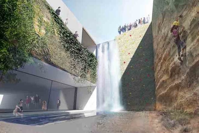 Schwartz Besnosoff, SO Architecture, Jerusalem, Museum of Nature and Science, cascade, green roof, crossed ventilation, natural light, Israel, Air quality, Architecture, green roof, Daylighting,
