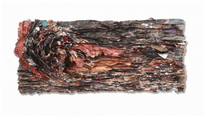 elisa contemporary art, Carole Eisner, Aurora Robson, Rodolfo Edward, Lisa Mee Doherty, Adriana Rostovsky, transform gallery, Re-Imagining Past Possessions Works of Recycled Materials, recycled art
