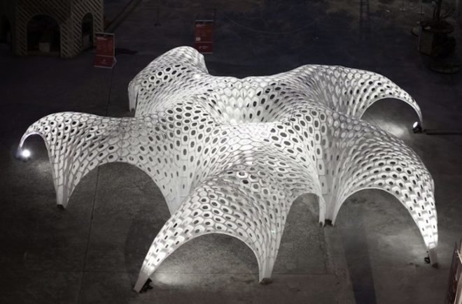 MATSYS, Shellstar Pavilion, spidery shellstar pavilion, temporary design, parametric modeling, Detour design festival, Hong Kong, China, sustainable design, eco-design, green design, urban design