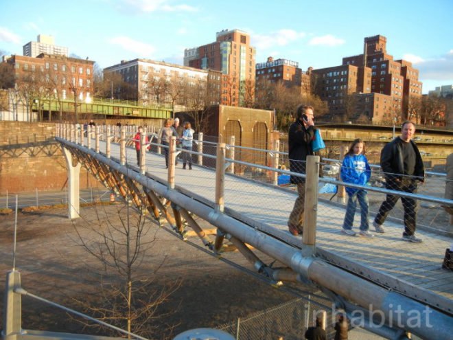 brooklyn bridge, brooklyn bridge park, Brooklyn Heights, nyc bridges, regina myer, squibb park, squibb park bridge, squibb park pedestrian bridge, ted zoli, brooklyn bridge park new bridge, green design, pedestrian bridges, hntb