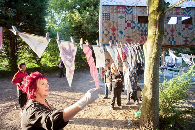 Studio Wave, Ecology of Colour, wooden house, natural dyes, crafts, park, Kent, England, Architecture, Art,