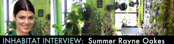 Summer Rayne Oakes, eco model, model Summer Rayne Oakes, brooklyn real estate, vertical gardens, green nyc, green design, sustainable design, eco design, green walls, planted walls, home vertical garden, diy vertical garden