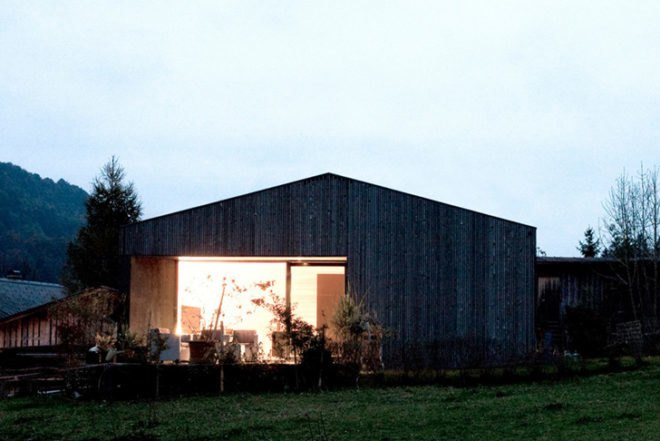 Sven Matt architects, prefab, Gudrun House, Austria, architecture, prefab wood, natural light