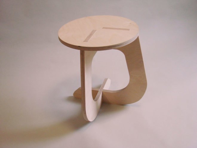 fabsie stool, eco furniture, diy furniture, design your own furniture, cnc milling services, make your own furniture, build your own stool