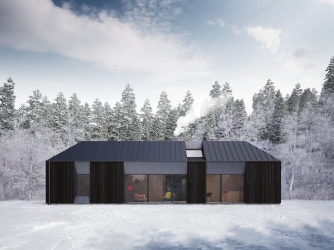 Tind, Norway, Sweden, Milan Design Week 2013, Claesson Koivisto Rune, Peter Guthrie, Fiskerhdenvillan, prefabricated design, daylighting, pitched roof, open floor plan, green design, sustainable design, eco-design, timber