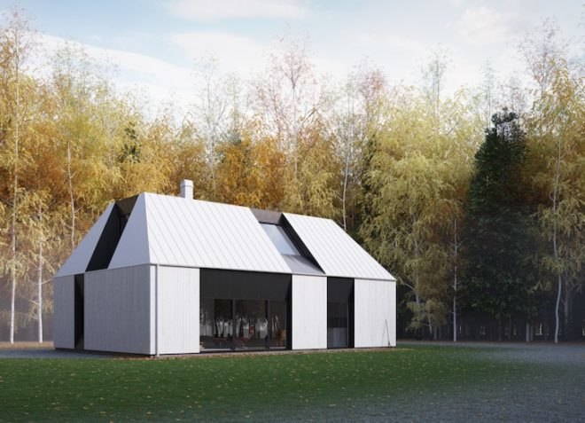 Tind, Norway, Sweden, Milan Design Week 2013, Claesson Koivisto Rune, Peter Guthrie, Fiskerhdenvillan, prefabricated design, daylighting, pitched roof, open floor plan, green design, sustainable design, eco-design, timber