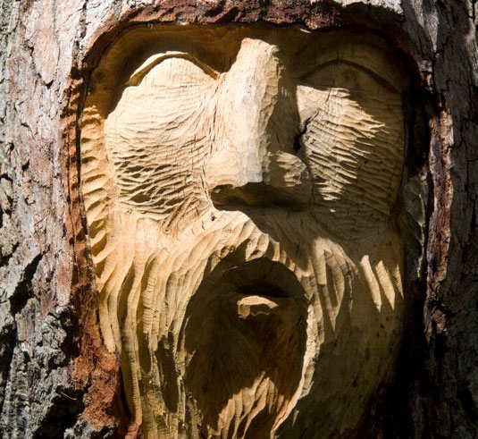 tree spirits, keith jennings, carve, oak, tree, portrait, st simons island, georgia, sailor, commission