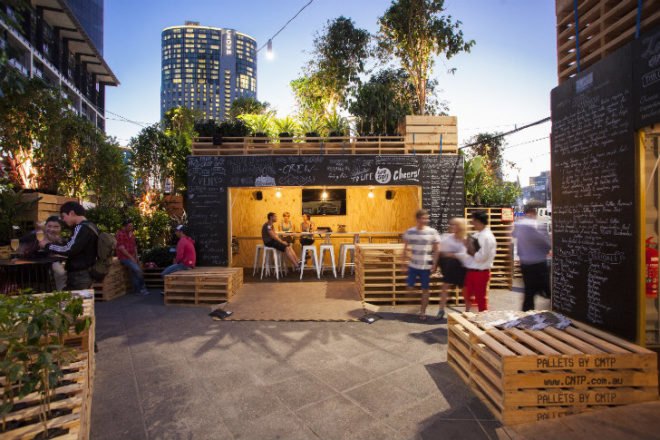 Urban Coffee Farm, Hassell, melbourne, pop up cafe, shipping pallets, melbourne food & wine festival, urban farm