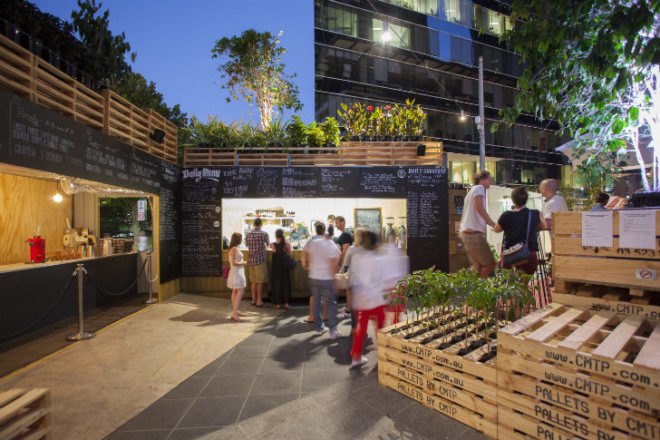 Urban Coffee Farm, Hassell, melbourne, pop up cafe, shipping pallets, melbourne food & wine festival, urban farm