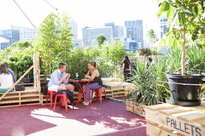 Urban Coffee Farm, Hassell, melbourne, pop up cafe, shipping pallets, melbourne food & wine festival, urban farm