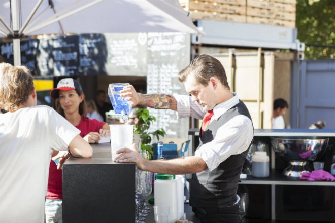 Urban Coffee Farm, Hassell, melbourne, pop up cafe, shipping pallets, melbourne food & wine festival, urban farm