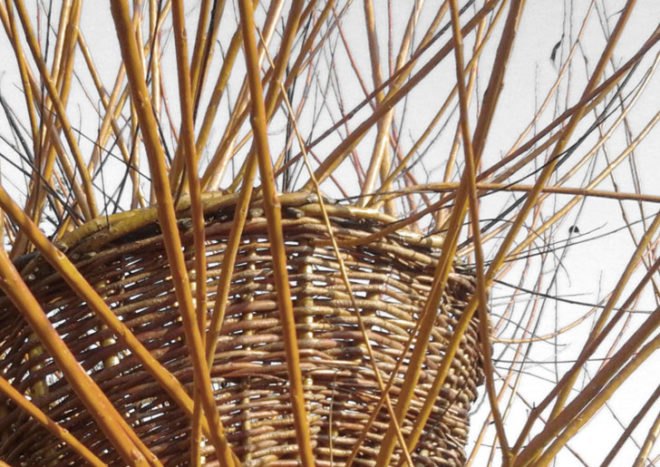 green design, eco design, sustainable design, Veronka Aszalai, Living Furniture, tree furniture, woven branch chair, Hagyaros Village, Hungary