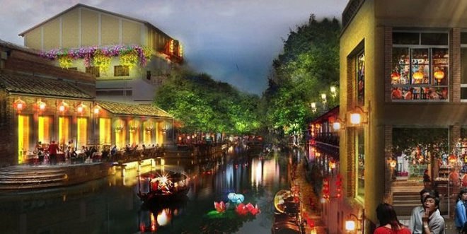 green design, eco design, sustainable design, West 8, Masterplan China, Flower City China, Guangzhou Huadi Fangcun, sustainable city China
