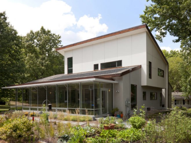 Williams-York Residence, DRAW Architecture, kansas, solar home, net zero home, green home, leed platinum