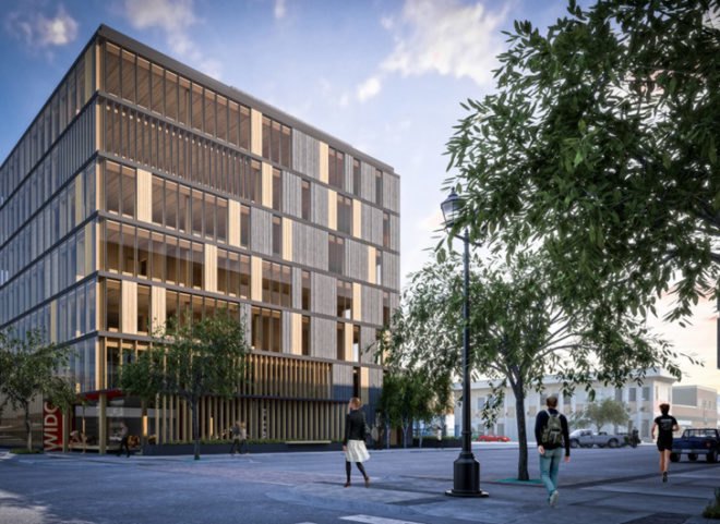 green design, eco design, sustainable design, PCL COnstructors Westcoast Inc, Michael Green Architects, Forest Through the Trees, FFTT, wooden skyscraper, Wood Innovation and Design Center, Largest wooden tower in North America
