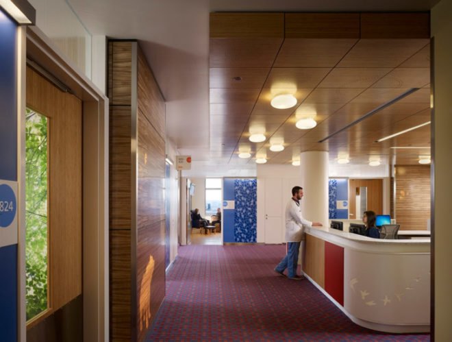 Randall Children’s Hospital, Legacy Emanuel Medical Center, Portland, Oregon, ZGF Architects, hospital, healing, roof garden, terrace, green, recycled, rapidly renewable, low VOC