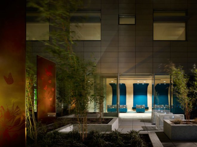 Randall Children’s Hospital, Legacy Emanuel Medical Center, Portland, Oregon, ZGF Architects, hospital, healing, roof garden, terrace, green, recycled, rapidly renewable, low VOC