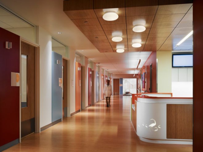 Randall Children’s Hospital, Legacy Emanuel Medical Center, Portland, Oregon, ZGF Architects, hospital, healing, roof garden, terrace, green, recycled, rapidly renewable, low VOC