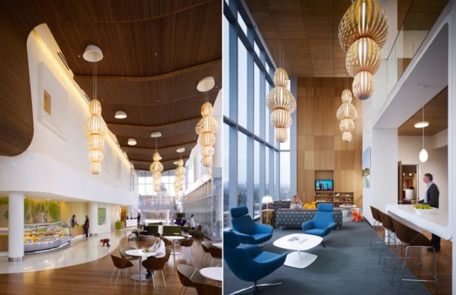 Randall Children’s Hospital, Legacy Emanuel Medical Center, Portland, Oregon, ZGF Architects, hospital, healing, roof garden, terrace, green, recycled, rapidly renewable, low VOC