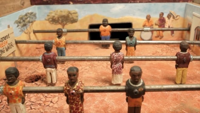 afrika kicker, kolle rebbe agency, africa social design, green design, eco design, eco foosball table, project design, social design, community design, mobile football game