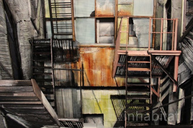 heather kocsis, wooden art, green art, reclaimed wood, reclaimed wood art, recycled art, eco art, sustainable art, 3d art, miniature new york, diorama, heather kocsis art, miniature art