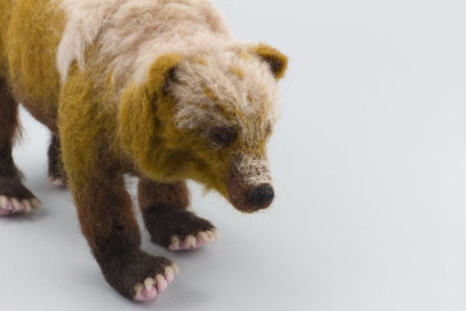 Kiyoshi Mino felt animal sculptures, OCLCO, Illinois, Lucky Duck Farm, taxidermy, wool, eco, nature