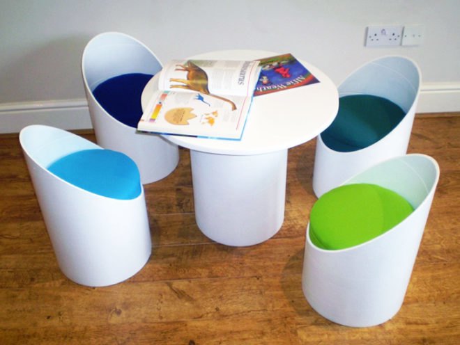 Eco Seatz, eco chairz, green chair, sustainable design, green design, recycled cardboard, cardboard tube, recycled cardboard chair, green interiors