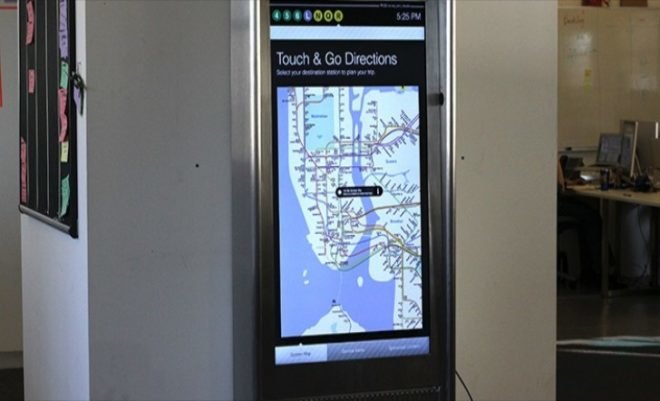 mta, nyc mta, touch screen subway map, barclays center, paul j fleuranges, digital out of home technology, interactive subway maps, control group, nyc payphones, nyc interactive subway map, cbs outdoor, subway map kiosks, grand central station, penn station, bowling green