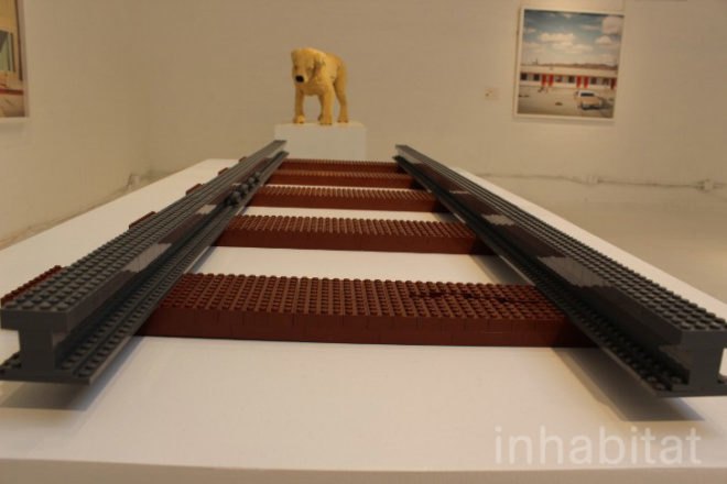 Nathan Sawaya, LEGO, lego art, lego sculptures, openhouse gallery, lego design, lego dog, dean west, new york lego art, green design, eco design, legos, lego umbrella