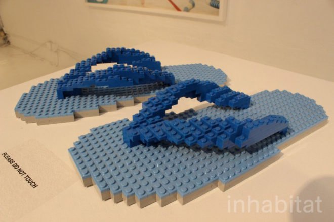 Nathan Sawaya, LEGO, lego art, lego sculptures, openhouse gallery, lego design, lego dog, dean west, new york lego art, green design, eco design, legos, lego umbrella