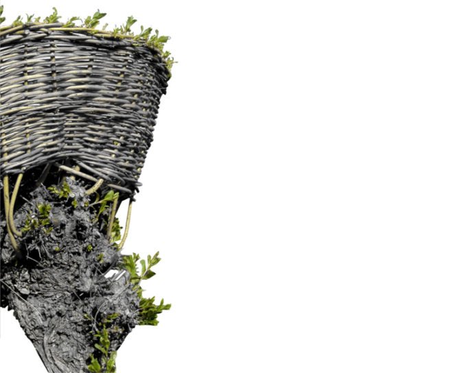 green design, eco design, sustainable design, Veronka Aszalai, Living Furniture, tree furniture, woven branch chair, Hagyaros Village, Hungary