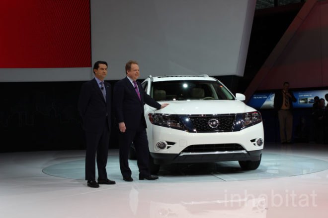 nissan, nissan pathfinder, nissan pathfinder hybrid, nissan pathfinder hybrid 2014, nissan hybrid, 2013 New York Auto Show, electric car, electric motor, green car, new york auto show, ny auto show