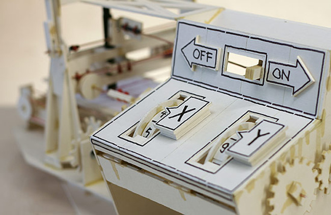 pen plotter, niklas roy, finnish cardboard, office supplies, printer, vectorized graphics