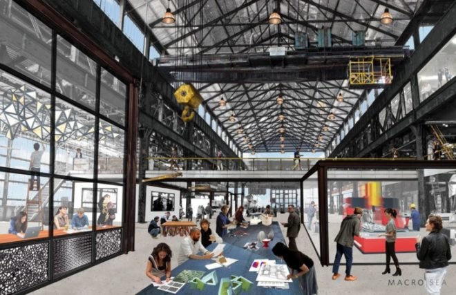 macro sea, new lab, brooklyn navy yard, hurricane sandy, mayor michael bloomberg, sustainable manufacturing jobs, american manufacturing, green design, green manufacturing, terreform one, within lab, Empire State Development Corporation Regional Council, speaker christine quinn