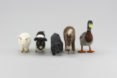Kiyoshi Mino felt animal sculptures, OCLCO, Illinois, Lucky Duck Farm, taxidermy, wool, eco, nature