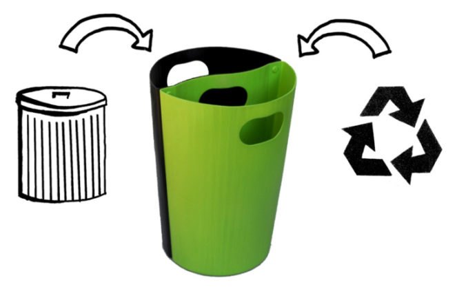 solecan, green design, sustainable design, recycling bin, trash can, recycled materials, recycled plastic, green products, sustainable interiors, recycling initiatives