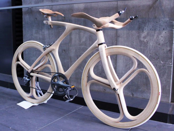 Yojiro Oshima, wood bike Yojiro Oshima, japanese design, wood design, eco friendly wood, green design, bicycle prototype, industrial design, student design