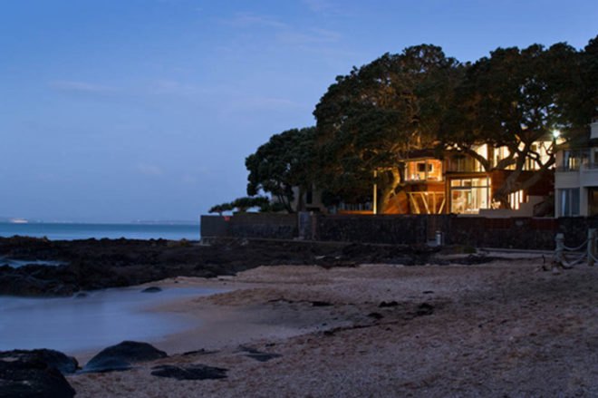Bossley Architects, New Zealand, Thorne Bay House, Sustainable Home, Beach House, Architecture, Treehouse
