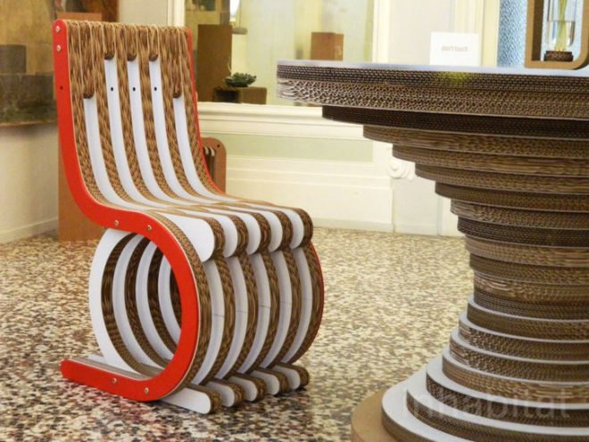 cardboard furniture, giorgio caporaso, Milan Design Week, milan furniture fair, milan furniture, milan design, cardboard design, salone del mobile, green design, green furniture